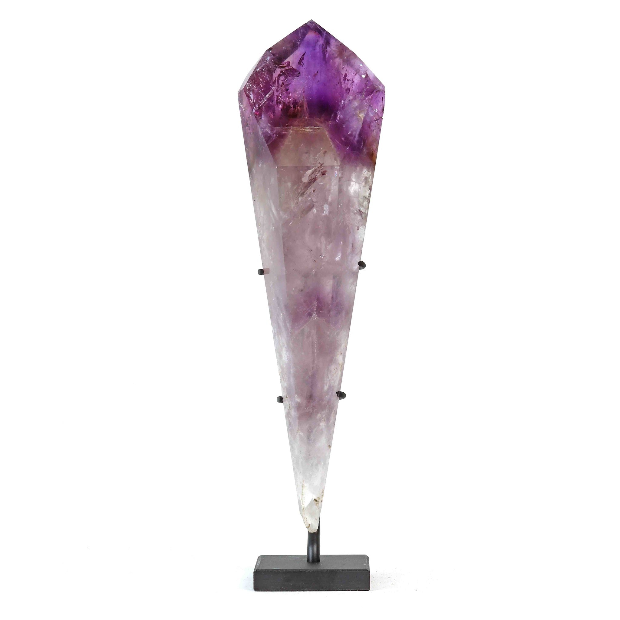 Amethyst Spitze auf Display