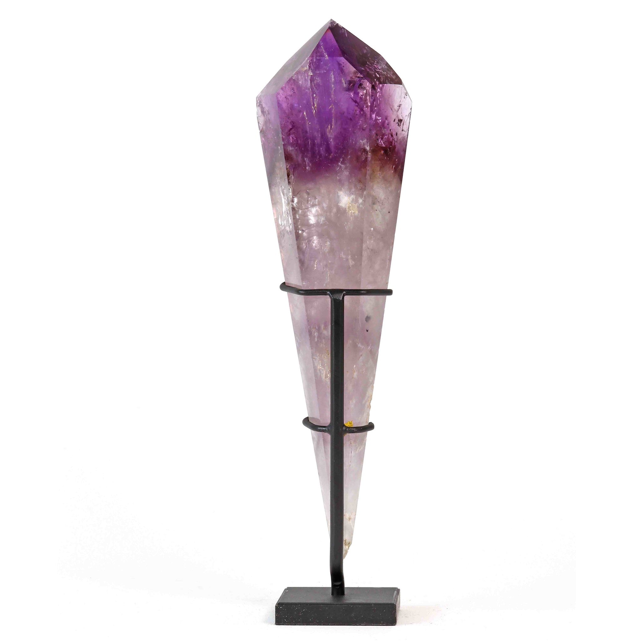 Amethyst Spitze auf Display
