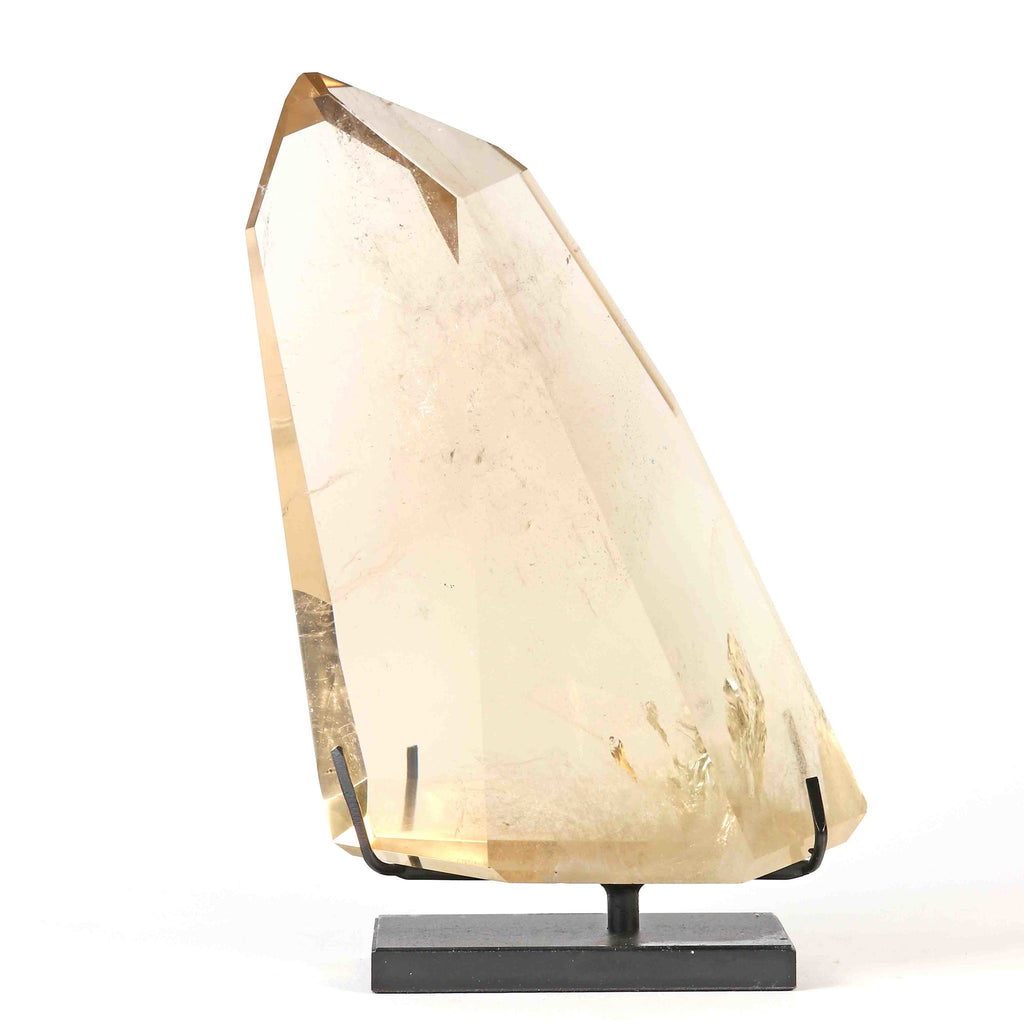 Citrin Spitze Free-Form auf Display Extra