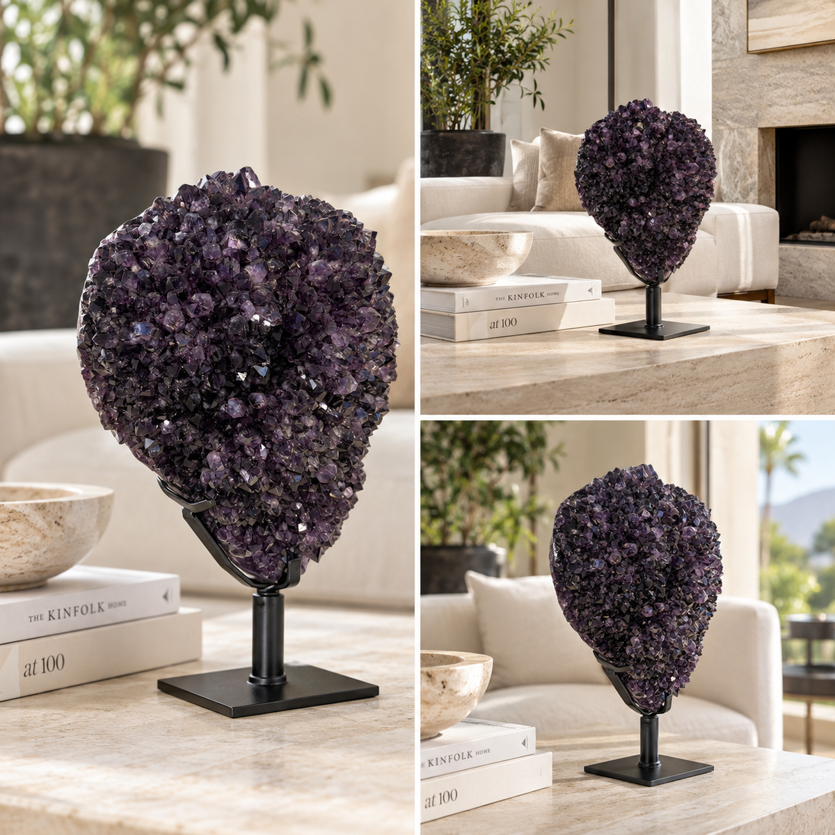 Amethyst on Display Stand