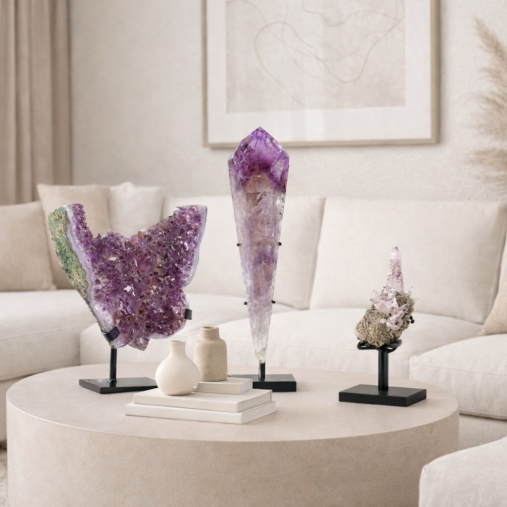 Amethyst Schmetterling auf Display