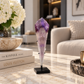 Natural Amethyst Point on Display Stand