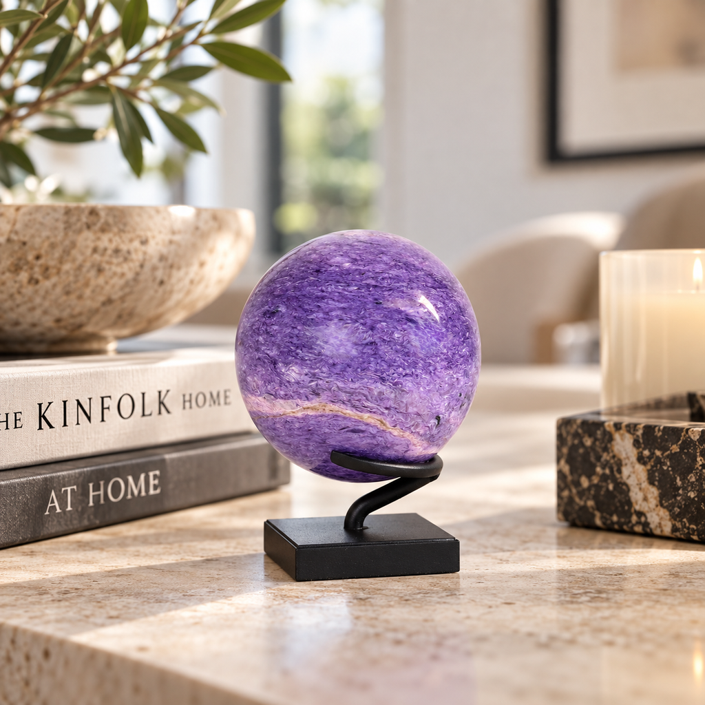 Polished Charoite Sphere