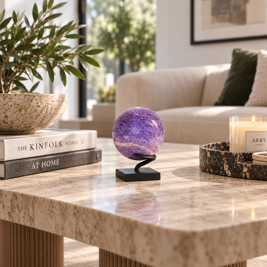 Polished Charoite Sphere