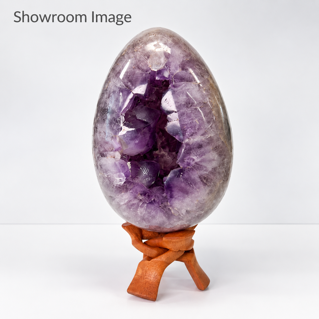 Natural Amethyst Geode Egg