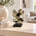 Pyrite Statement Piece on Display Stand