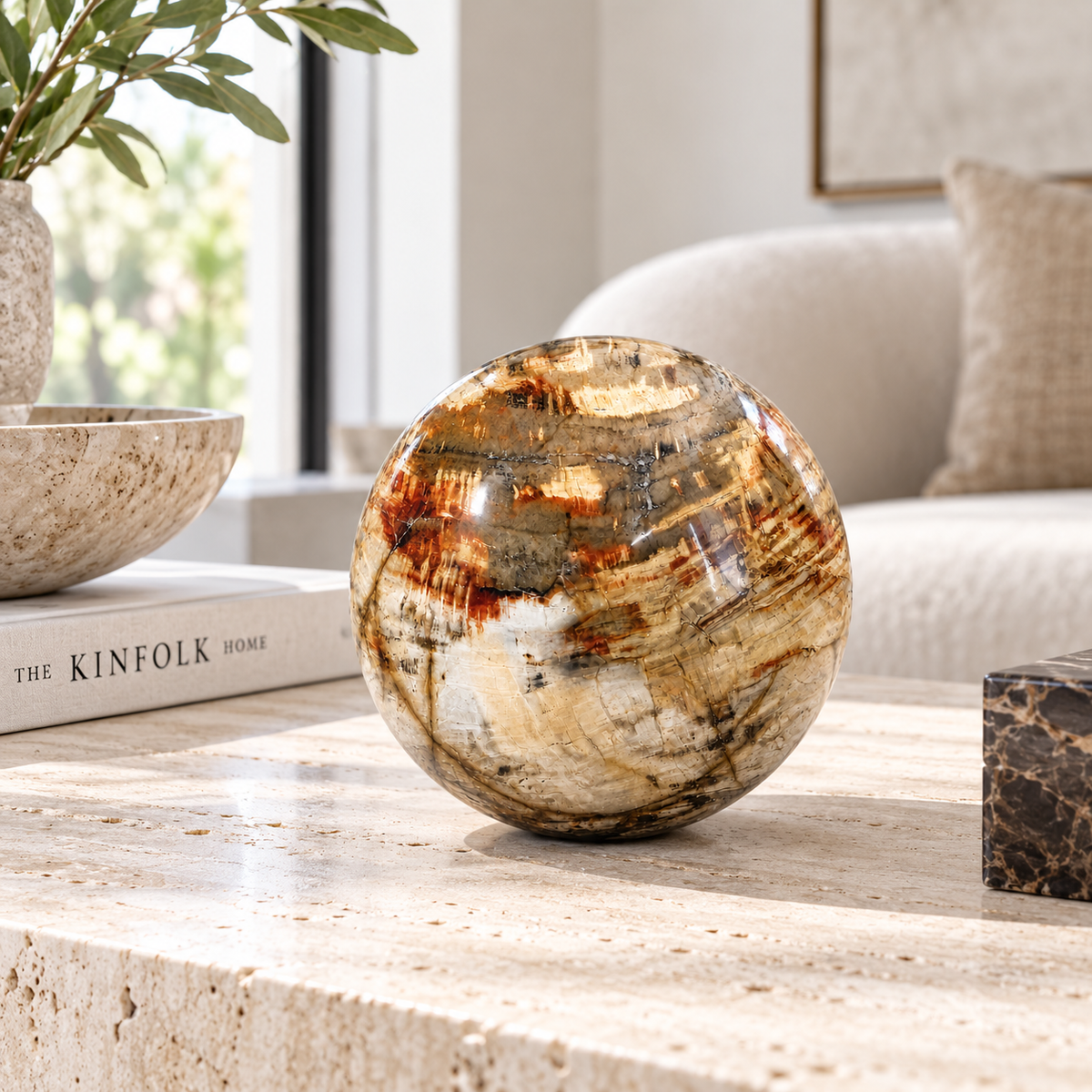 Petrified Wood Ball (Madagascar) formed 200 million years ago