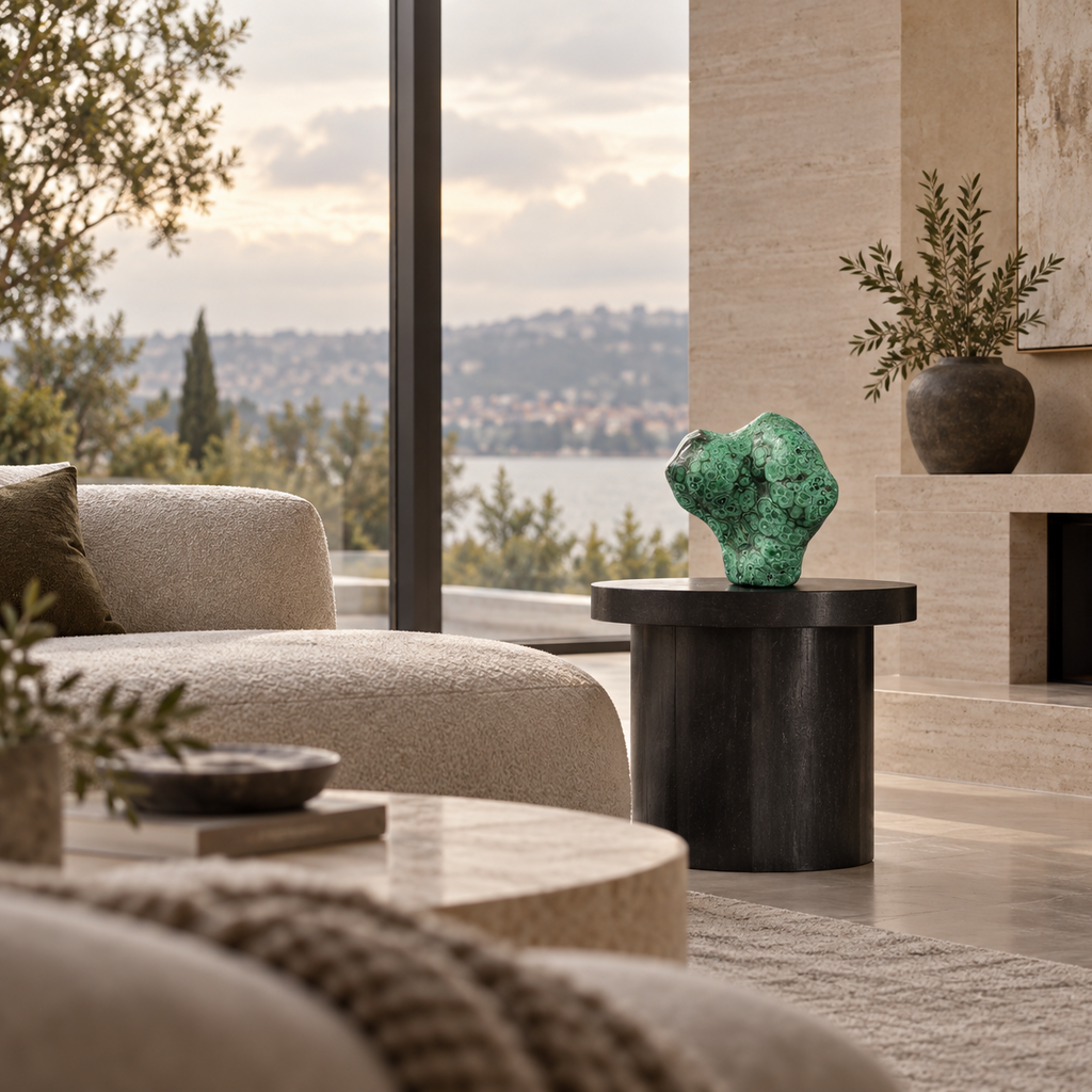 Statement Malachite Free-Form – Polished Natural Masterpiece
